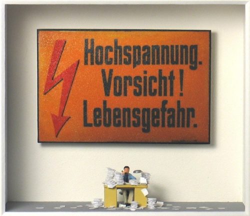 Volker Kühn - 3D ART in BOXES - Im Stress