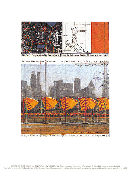 CHRISTO - Kunstdruck THE GATES XXV