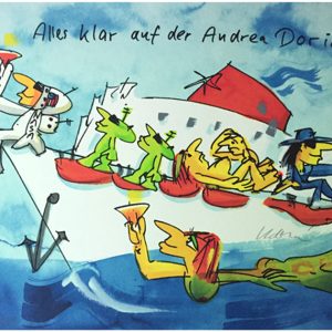 UDO LINDENBERG - Siebdruck - Alles klar auf der Andrea Doria