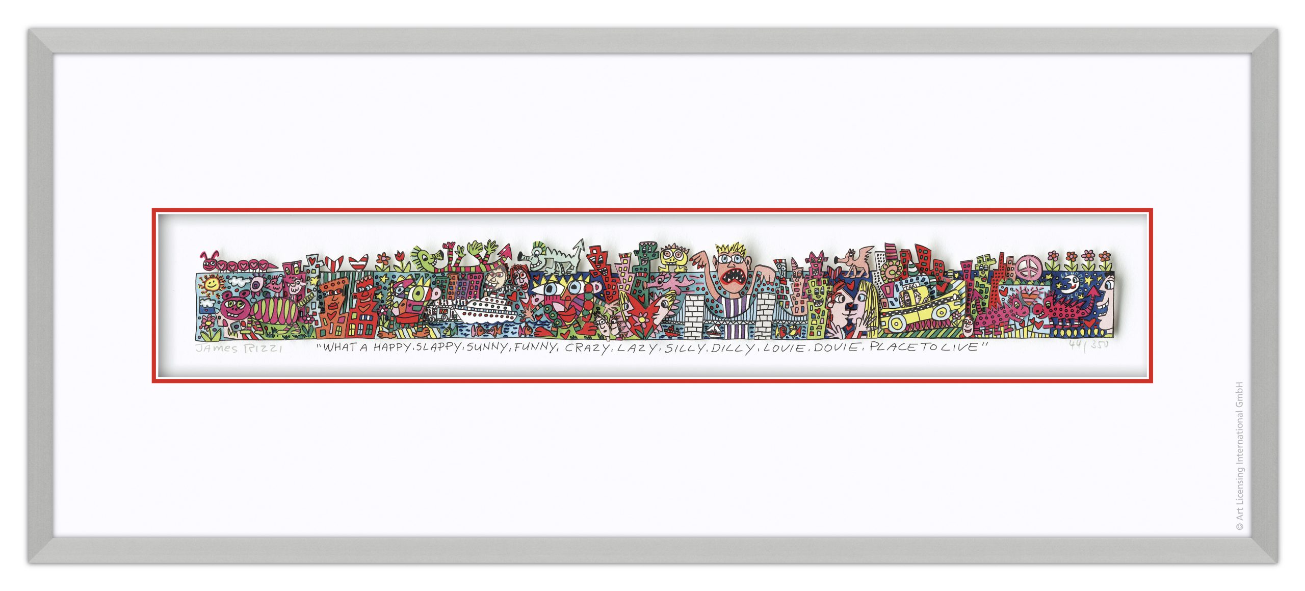 JAMES RIZZI - WHAT A HAPPY, SLAPPY, SUNNY, FUNNY, CRAZY, LAZY, SILLY, DILLY, LOVIE, DOVIE, PLACE TO LIVE