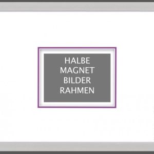 HalbeMagnet - Alurahmen 20x24cm Silbernatur