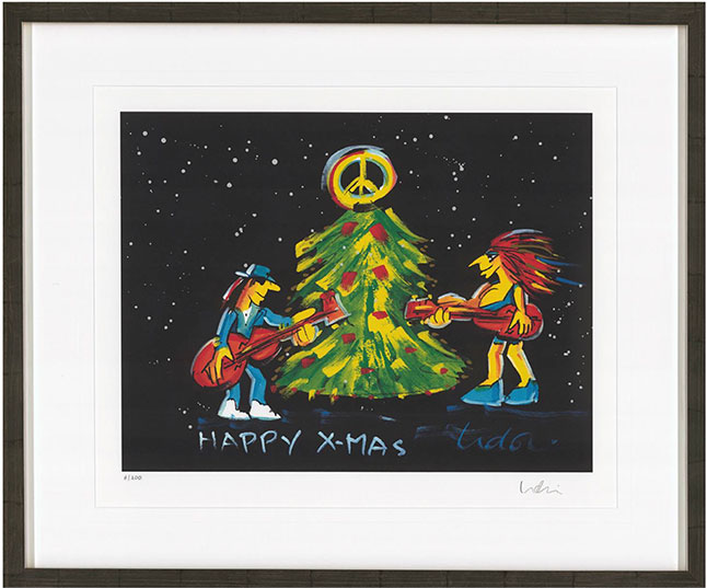 UDO LINDENBERG - Siebdruck - HAPPY X-MAS