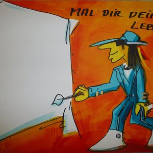 UDO LINDENBERG - Siebdruck - Mal Dir Dein Leben