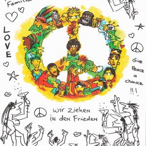 UDO LINDENBERG - Siebdruck - Wir ziehen in den Frieden
