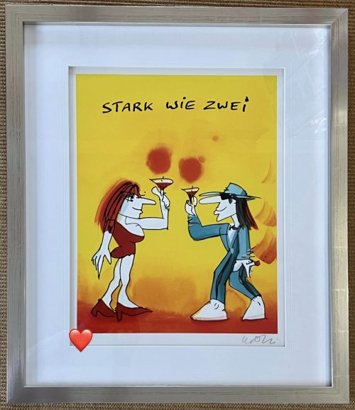 UDO LINDENBERG   -  Siebdruck  - Stark wie Zwei -  RARITÄT - Ausverkauft