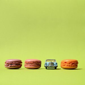 Eva Gieselberg - Candycars - Serie maCARons - MERCEDES BENZ W108, Reihe, grün
