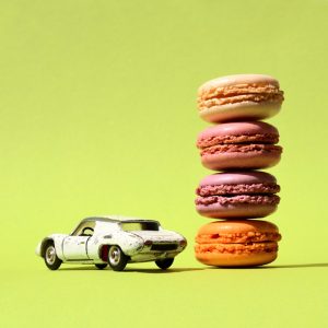 Eva Gieselberg - Candycars - Serie maCARons - PORSCHE 718GTR, TURM grün