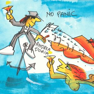 UDO LINDENBERG - Siebdruck - „ANDREA DORIA - NO PANIC"