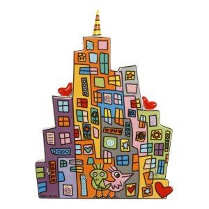 Goebel - James Rizzi - Rizzi Birds - Schlüsselbrett - Porzellan - ohne Deko