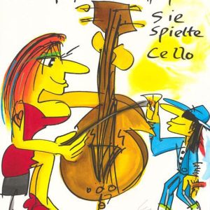 UDO LINDENBERG - Siebdruck - "Sie spielte Cello"