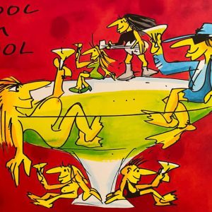 UDO LINDENBERG - Siebdruck - „COOL IM POOL"