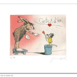 Janosch - Grafik - Gratulation Du lieber Hase