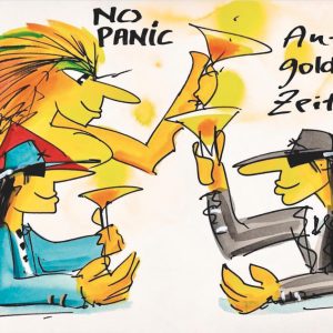 UDO LINDENBERG - Siebdruck - No Panic - Auf goldene Zeiten - Leider vergriffen