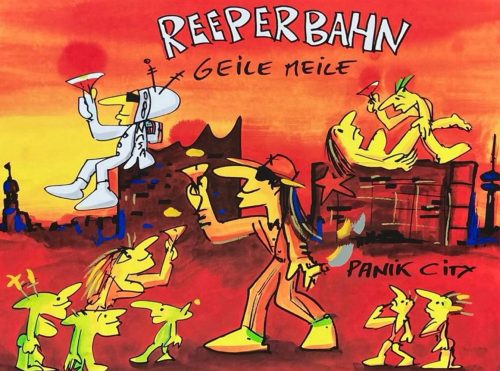 UDO LINDENBERG   -  Siebdruck  - Repperbahn Geile Meile