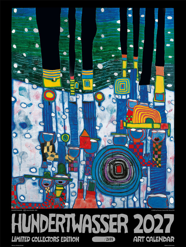 Großer Hundertwasser Art Calendar 2027 Limited Collector's Edition