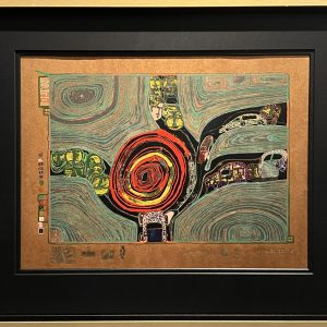 Hundertwasser Original Graphik - KREISVERKEHR DER STRASSENGEKREUZIGTEN - HWG 53 - NUR ABHOLUNG IN LUDWIGSBURG -KEIN VERSAND!