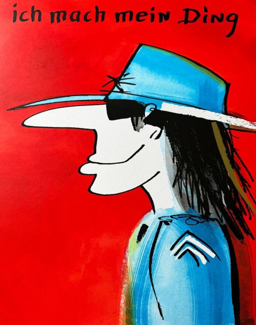 UDO LINDENBERG   -  handsignierter Siebdruck  - Ich mach mein Ding  - Version 2024