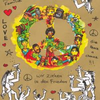 UDO LINDENBERG   -  handsignierter Siebdruck  - Wir ziehen in den Frieden Version 2025