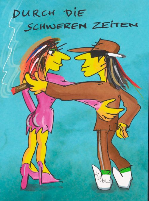 UDO LINDENBERG   -  handsignierter Siebdruck  - Durch die schweren Zeiten - Version 2025