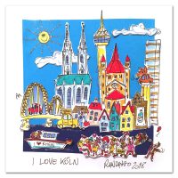 I love Köln - Paolo Randazzo - 3D-Kunstwerk -