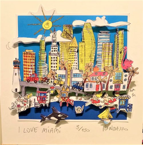 I love Miami - Paolo Randazzo - 3D-Kunstwerk -
