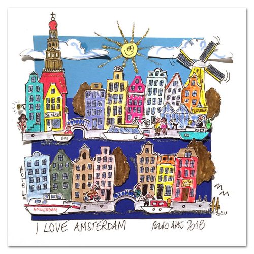 I love Amsterdam - Paolo Randazzo - 3D-Kunstwerk -
