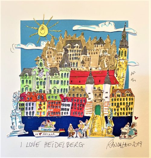 I love Heidelberg - Paolo Randazzo - 3D-Kunstwerk -