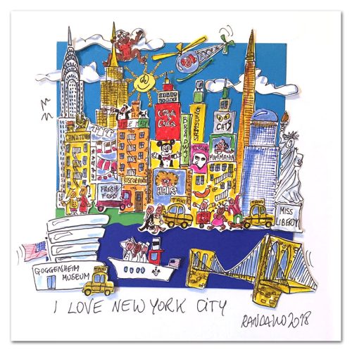 I love New York City - Paolo Randazzo - 3D-Kunstwerk -