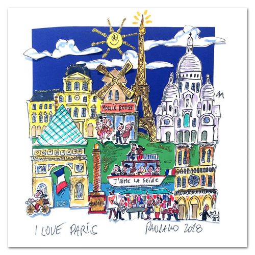 I love Paris - Paolo Randazzo - 3D-Kunstwerk -