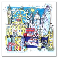I love London - Paolo Randazzo - 3D-Kunstwerk -