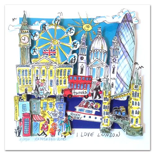 I love London - Paolo Randazzo - 3D-Kunstwerk -