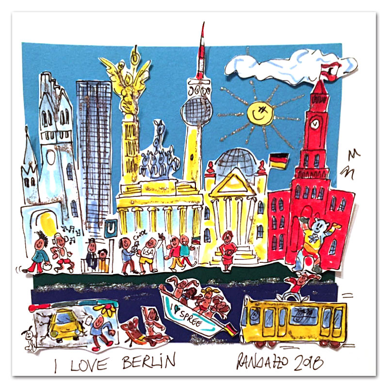 I love Berlin - Paolo Randazzo - 3D-Kunstwerk -