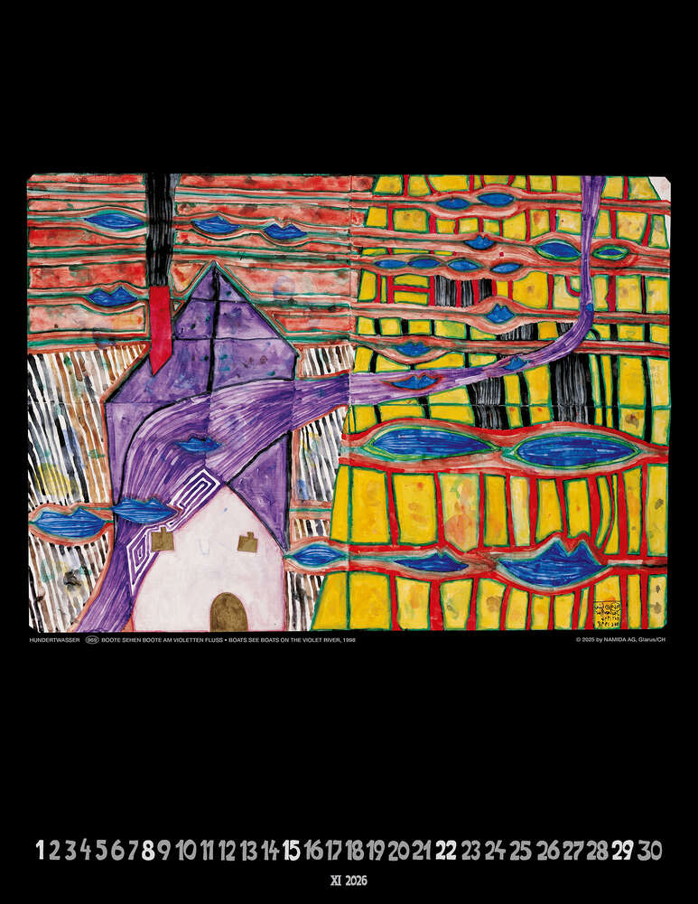 Hundertwasser Art Calendar 2026 – Bild 12