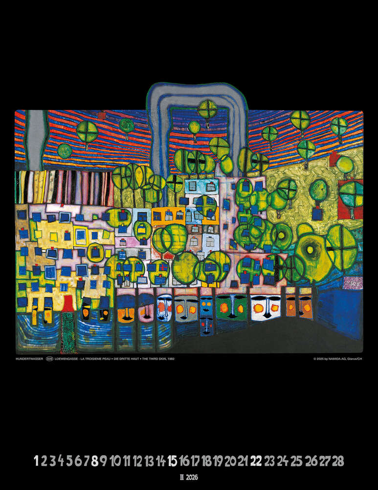 Hundertwasser Art Calendar 2026 – Bild 3