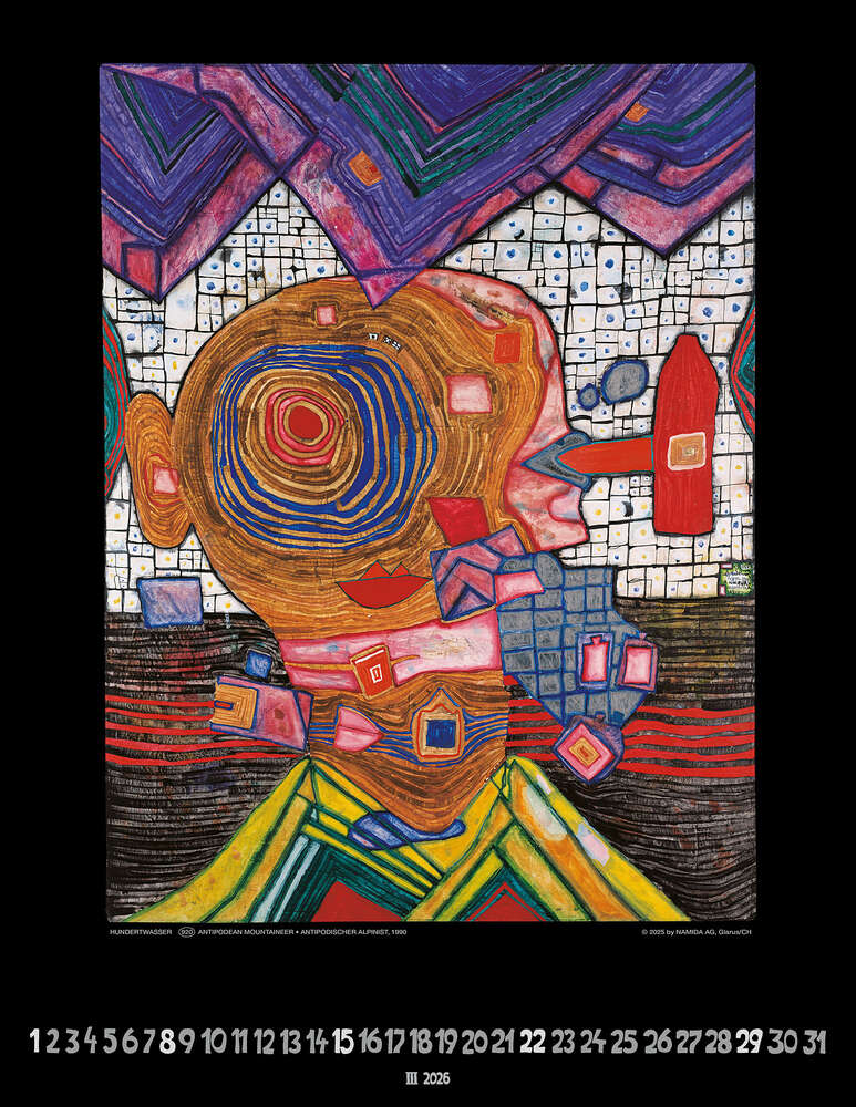 Hundertwasser Art Calendar 2026 – Bild 4