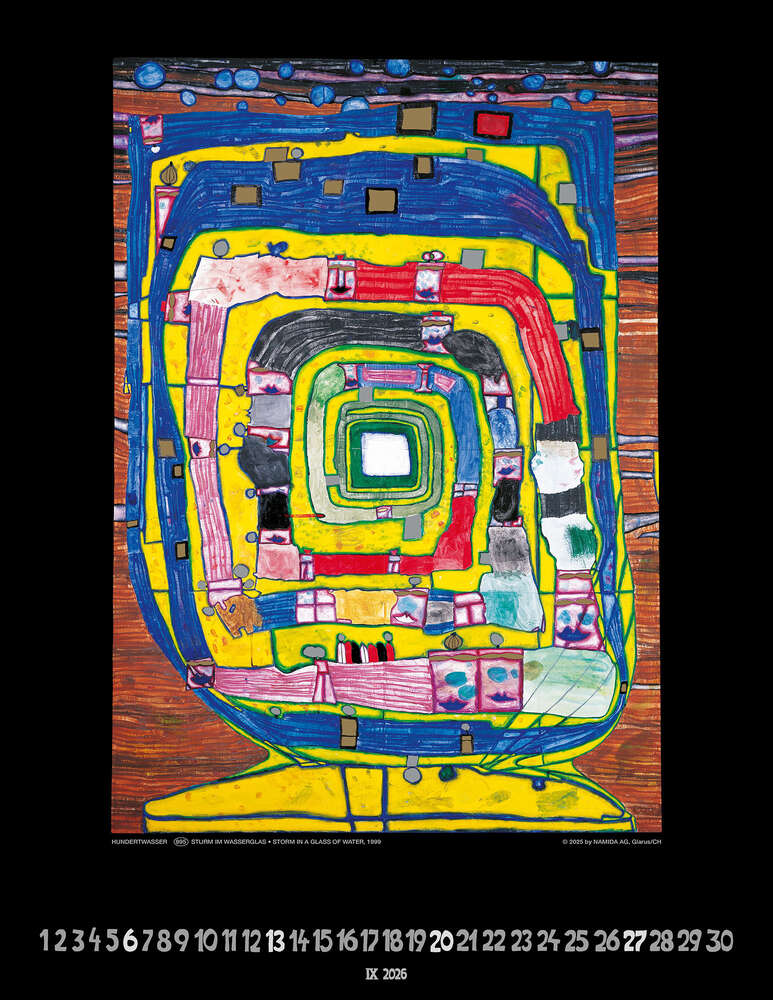 Hundertwasser Art Calendar 2026 – Bild 10