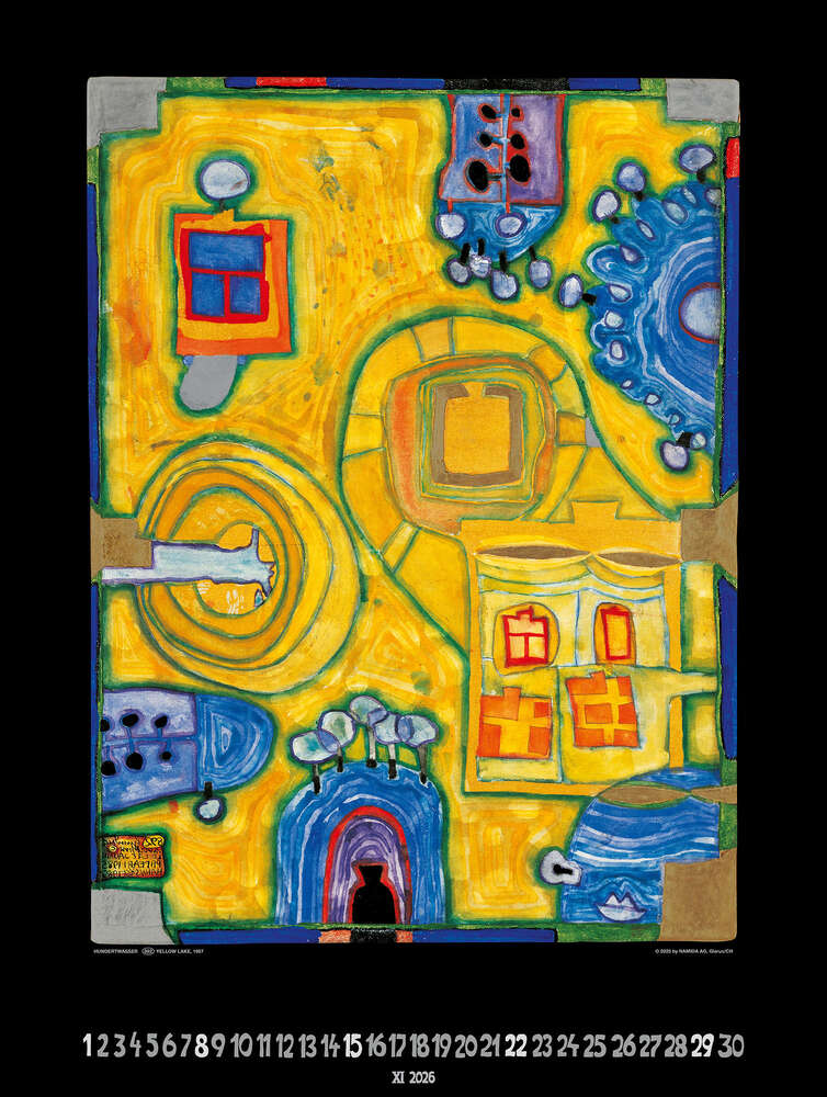 Großer Hundertwasser Art Calendar 2026 Limited Collector's Edition – Bild 12