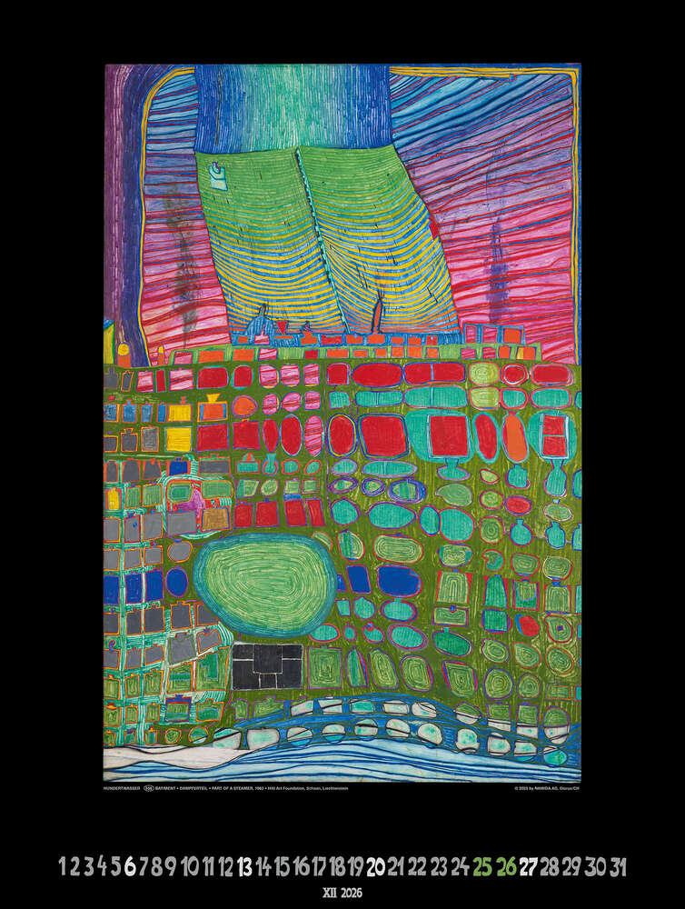 Großer Hundertwasser Art Calendar 2026 Limited Collector's Edition – Bild 13