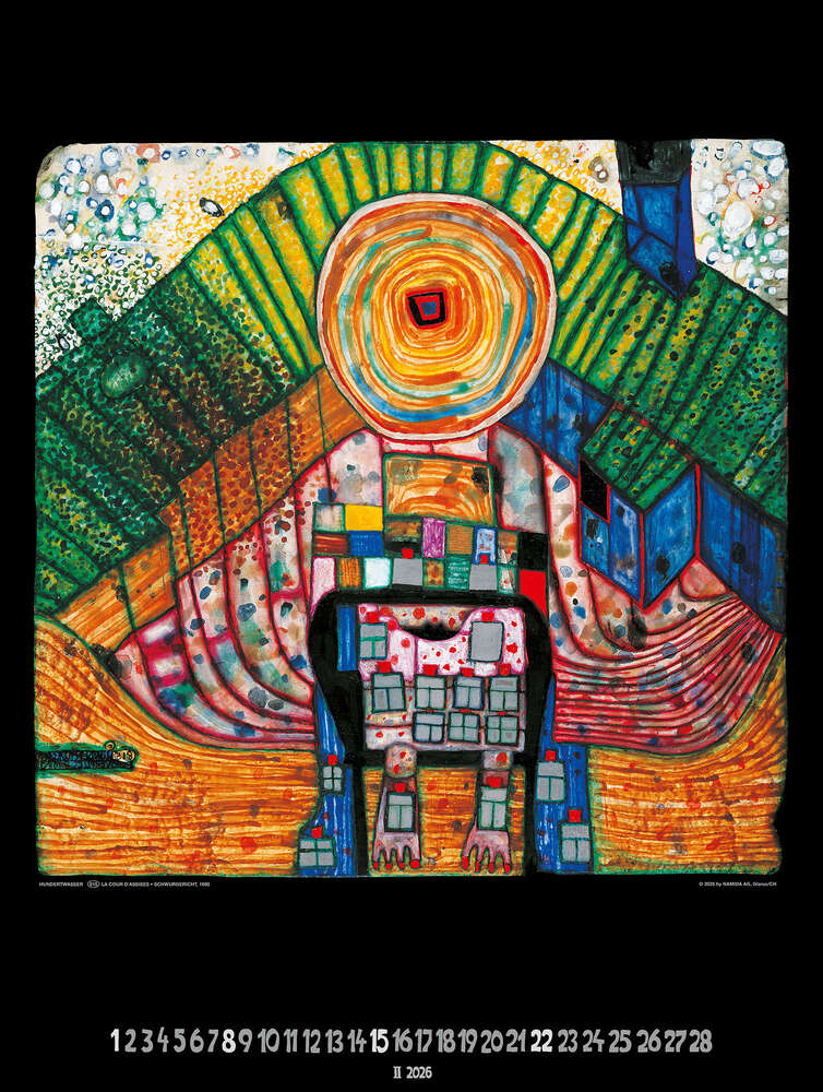 Großer Hundertwasser Art Calendar 2026 Limited Collector's Edition – Bild 3