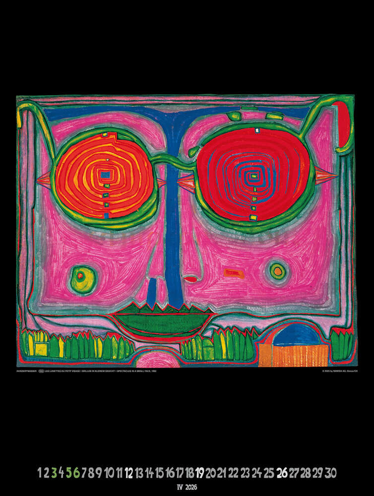 Großer Hundertwasser Art Calendar 2026 Limited Collector's Edition – Bild 5
