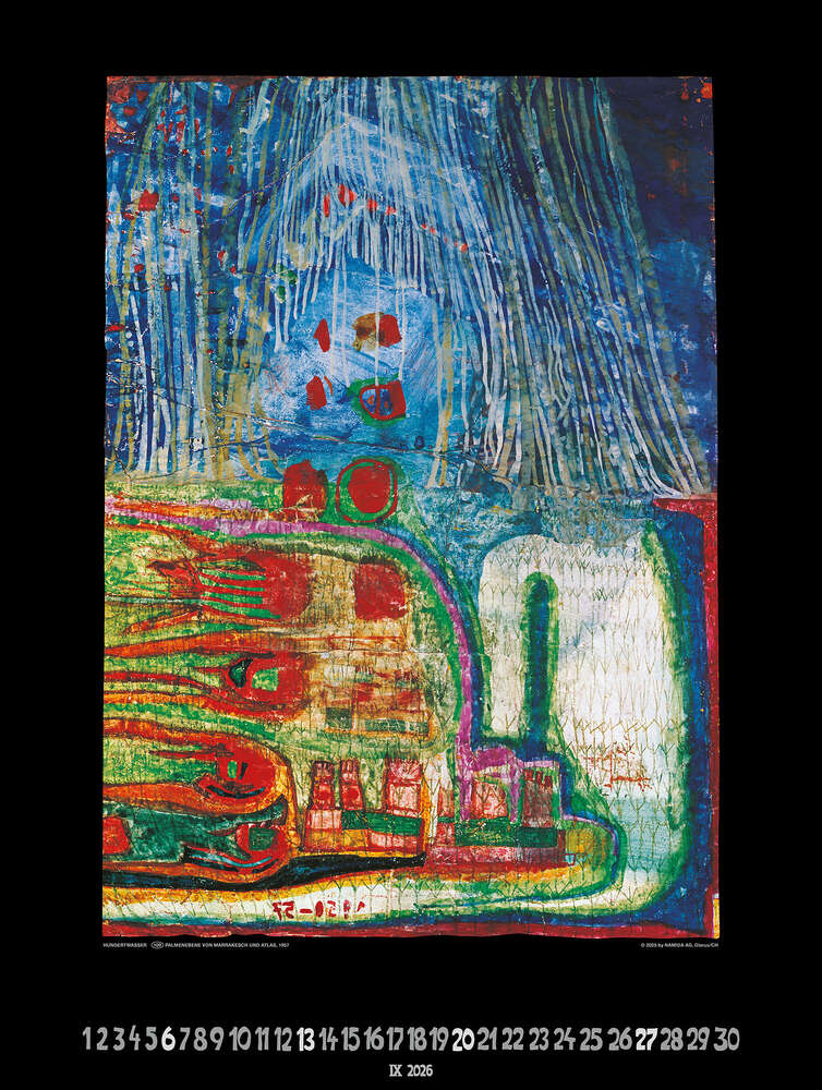 Großer Hundertwasser Art Calendar 2026 Limited Collector's Edition – Bild 10