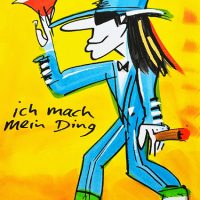 UDO LINDENBERG - handsignierter Siebdruck - ICH MACH MEIN DING - Version 2025