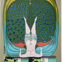 Hundertwasser Original Graphik - Hommage à Schröder-Sonnenstern - 1972