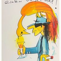UDO LINDENBERG - UNIKAT - Original "WIE GUT, DASS MAN EINEN VOGEL HAT!"