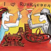 UDO LINDENBERG  - Siebdruck - I LOVE RUHRGEBEAT