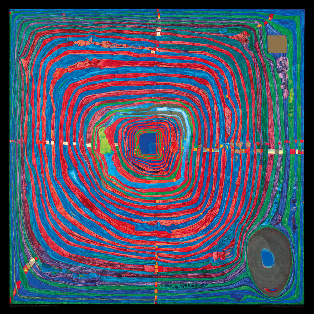 Hundertwasser Kunstdruck – Der grosse Weg